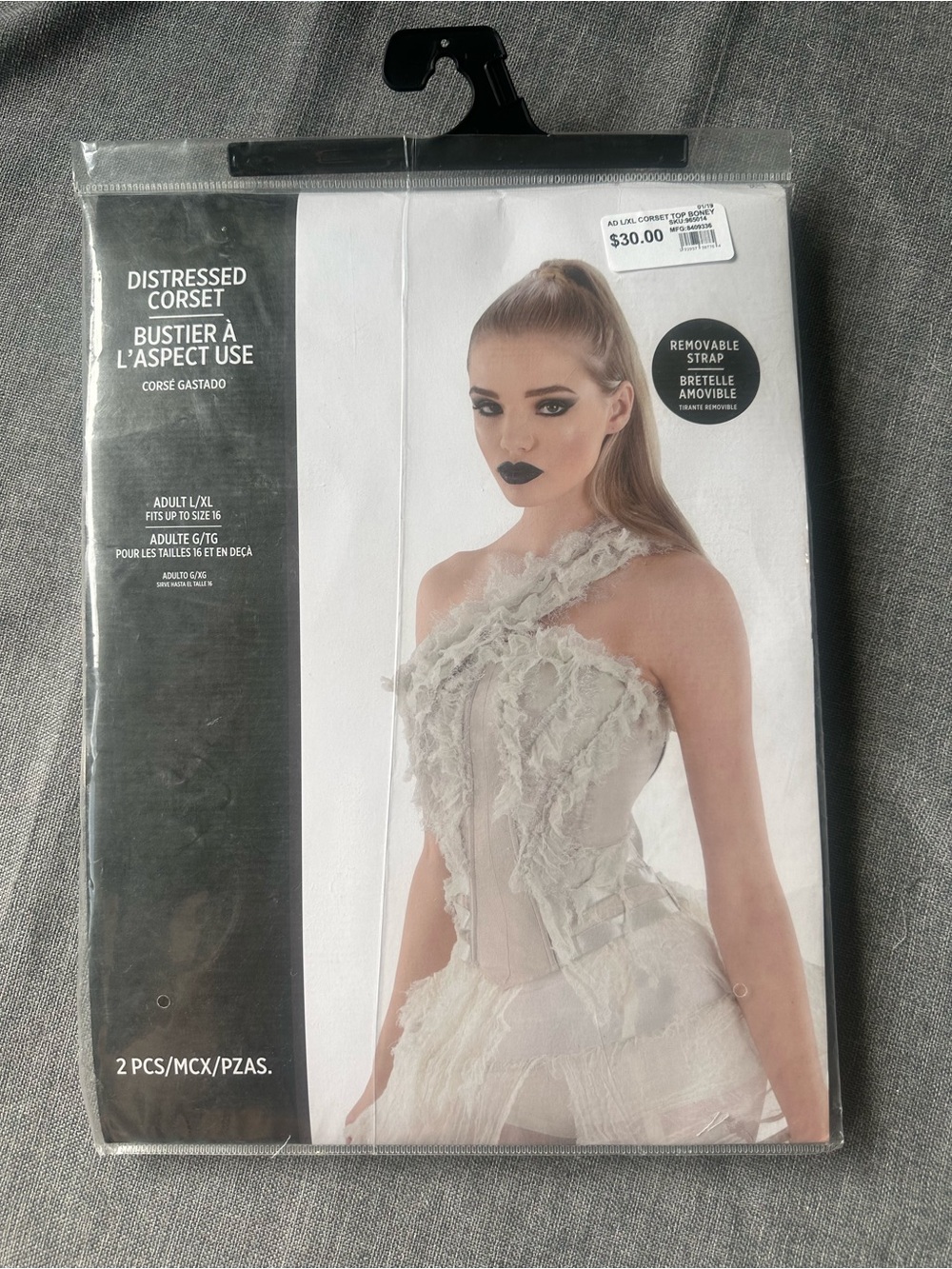 Women’s Distressed Corset Halloween Costume New